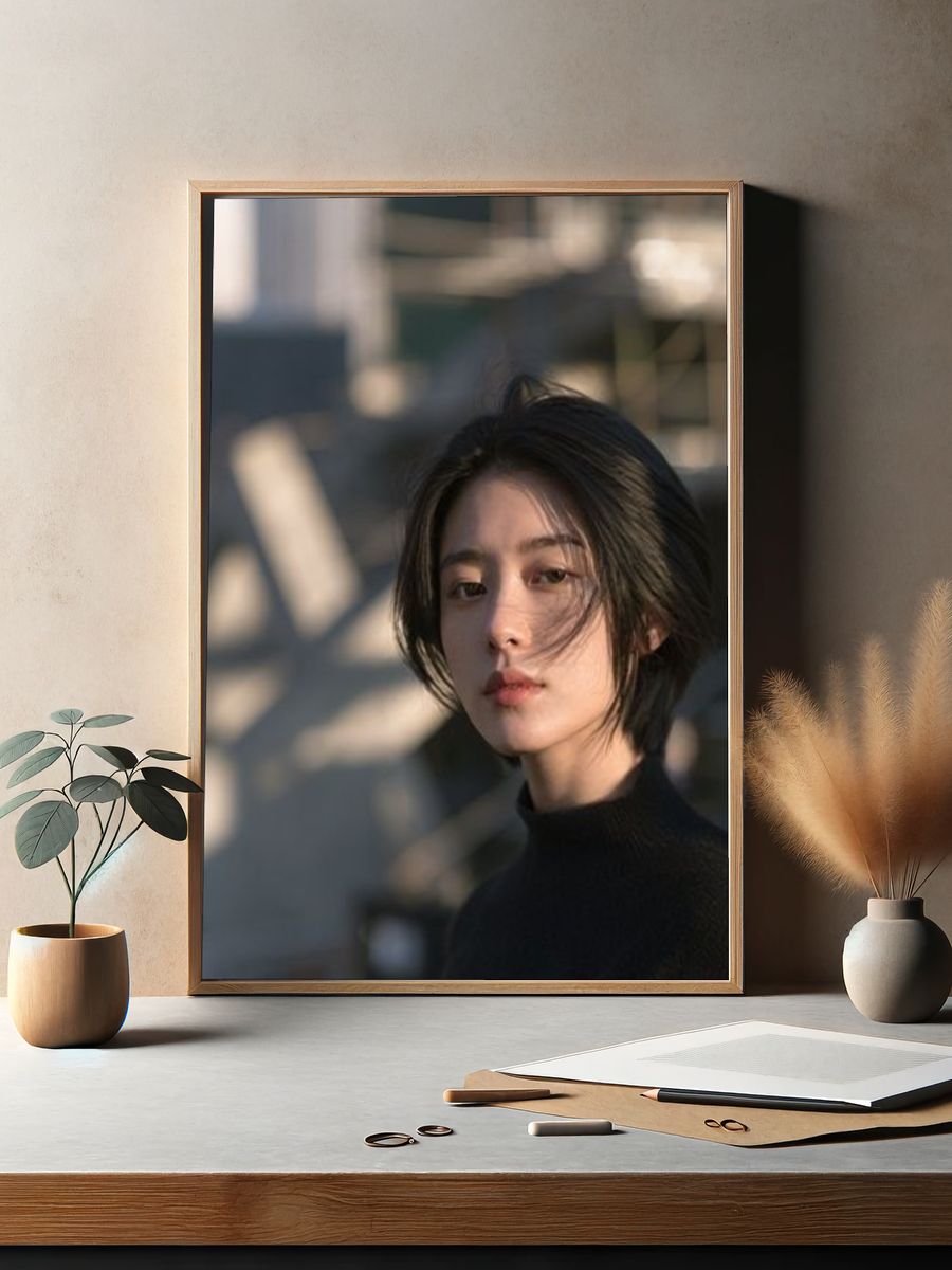 Moody Portrait Photography Poster. — room view 2