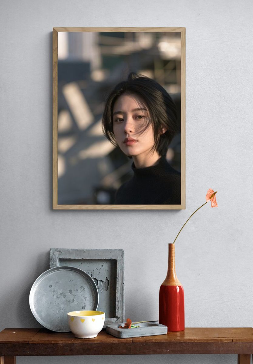 Moody Portrait Photography Poster. — room view 3