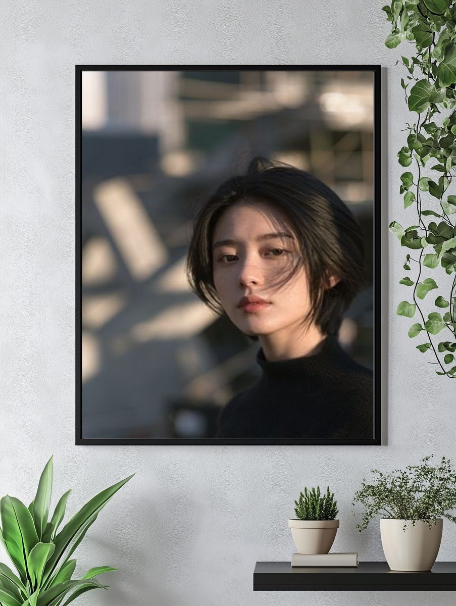 Moody Portrait Photography Poster. — room view 4