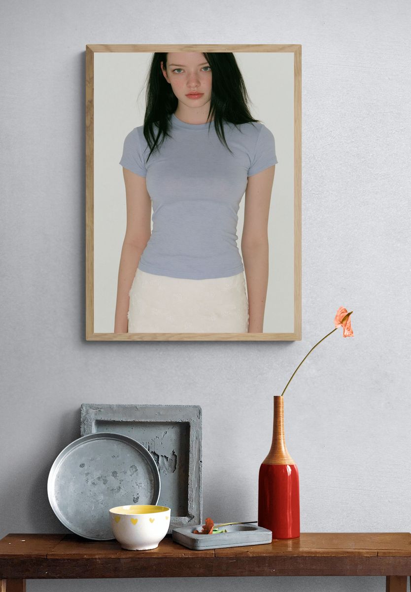 Minimalist Portrait Photography Poster. — room view 3