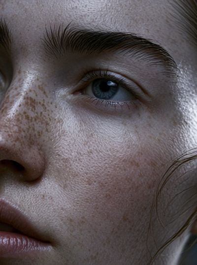 Freckled Portrait Photography Poster.