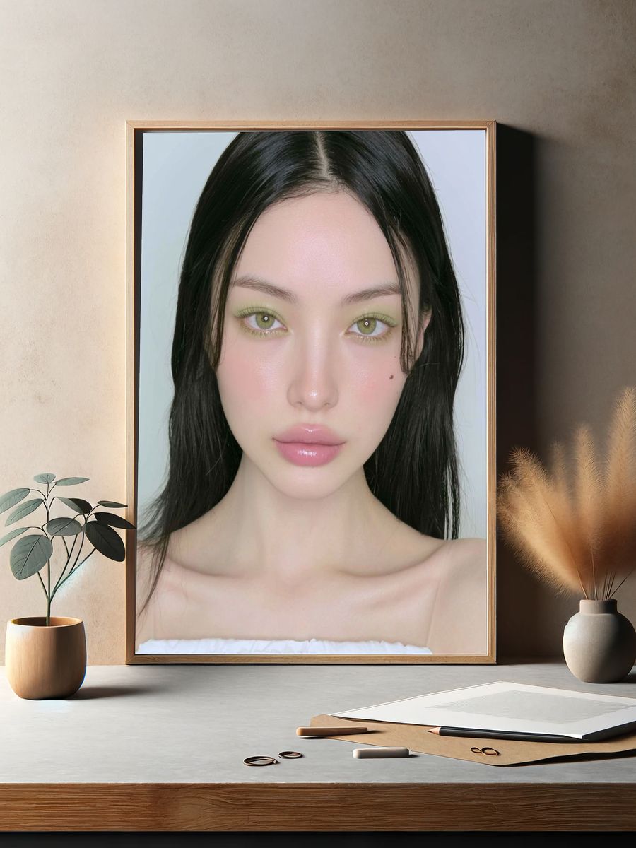 Soft Glam Portrait Poster. — room view 2