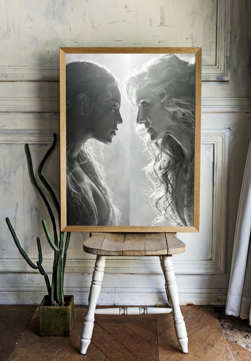 Dual Portrait in Light Print. — room view 1