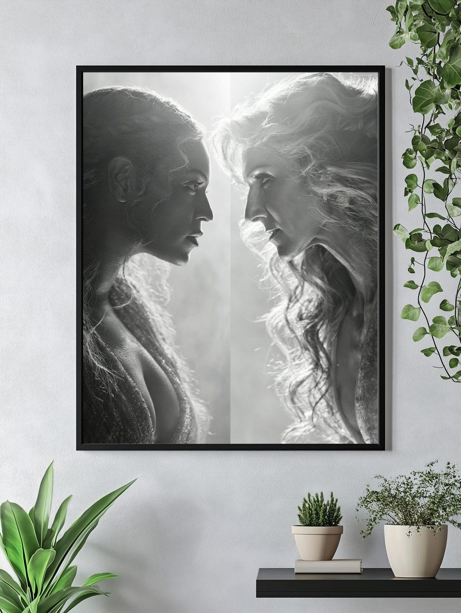 Dual Portrait in Light Print. — room view 4