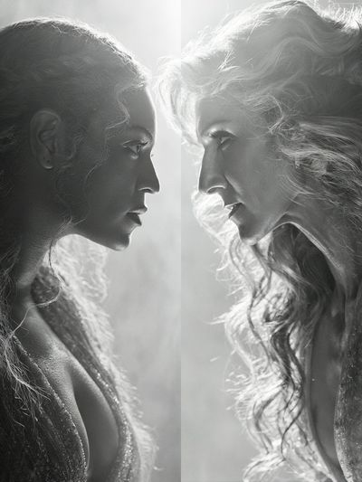 Dual Portrait in Light Print.