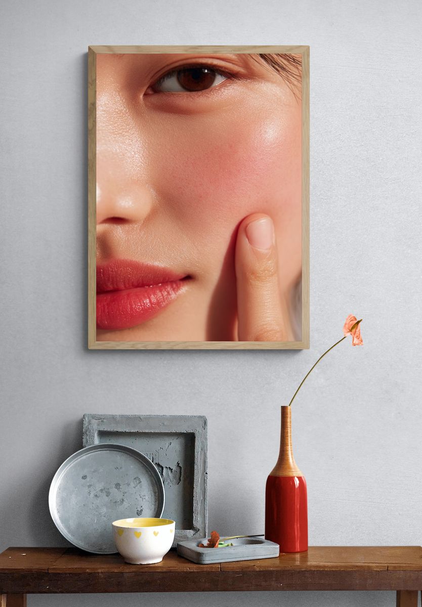 Close-Up Beauty Portrait Print. — room view 3