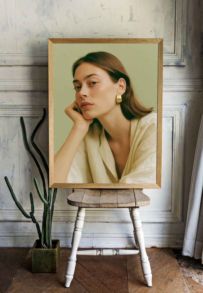 Minimalist Portrait Poster. — room view 1