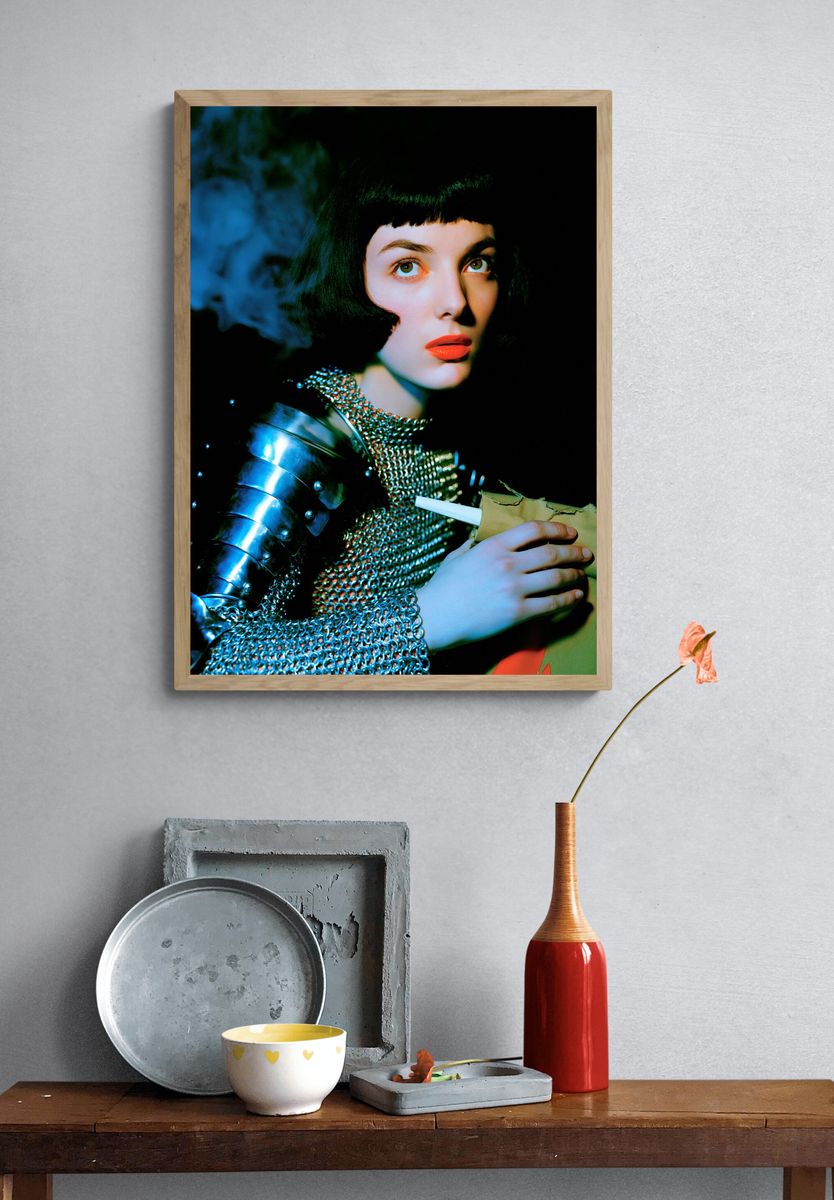 Futurist Portrait Fashion Poster. — room view 3
