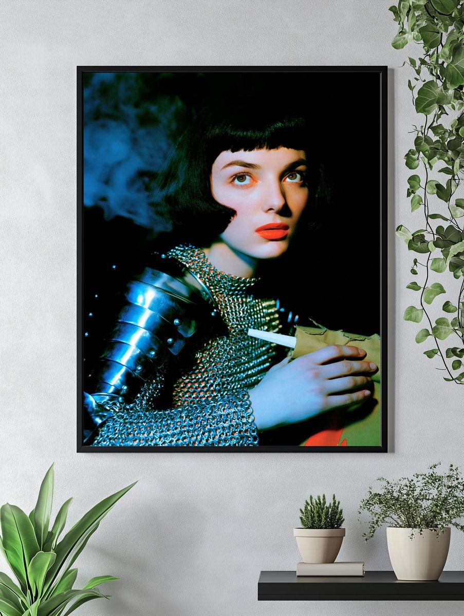 Futurist Portrait Fashion Poster. — room view 4