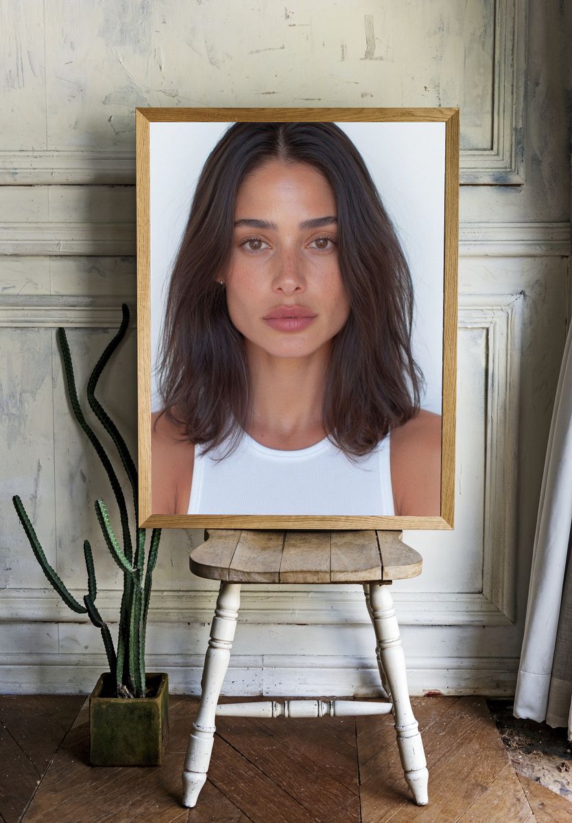 Minimalist Portrait Poster. — room view 1
