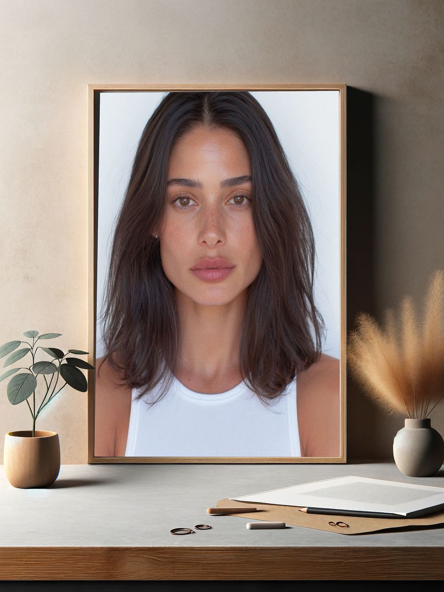 Minimalist Portrait Poster. — room view 2