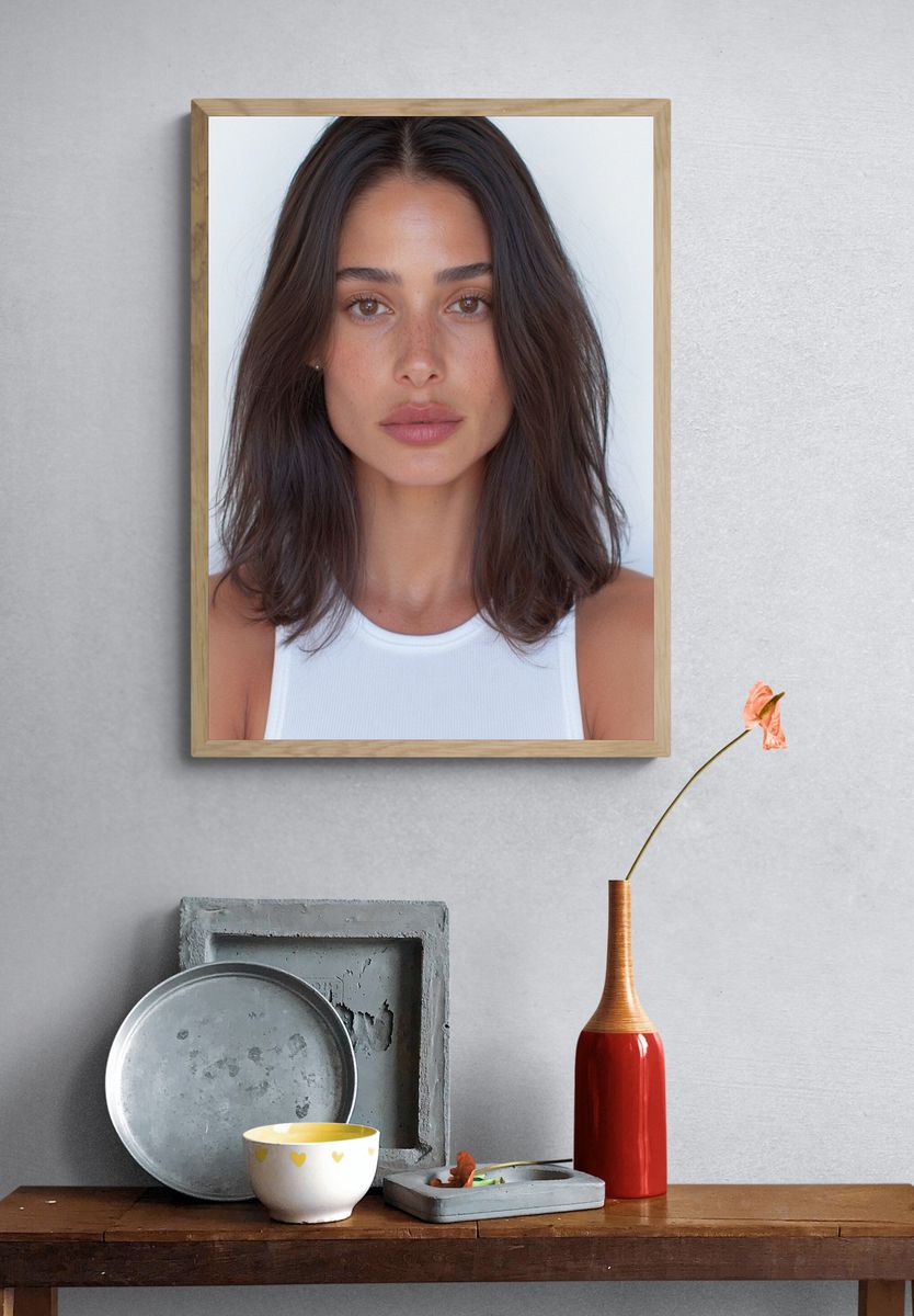 Minimalist Portrait Poster. — room view 3