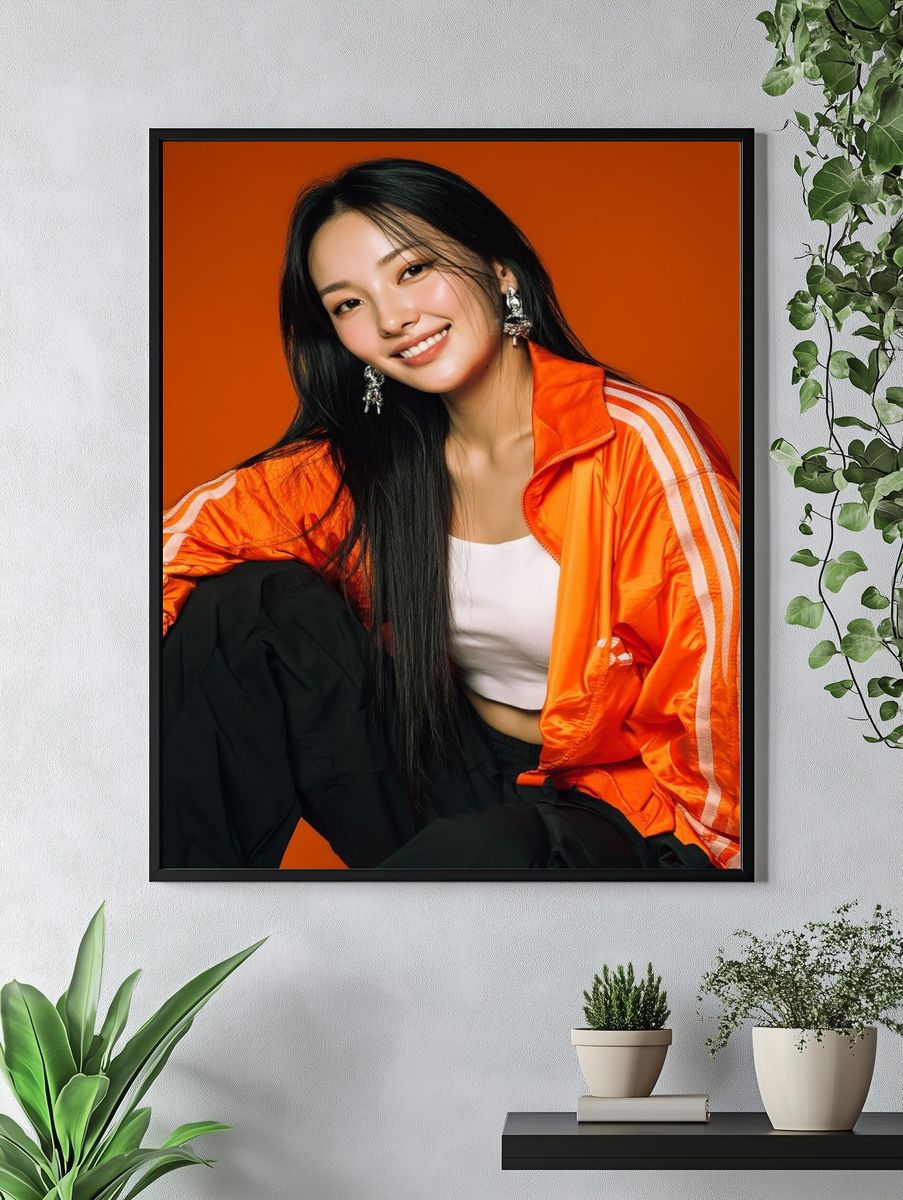 Orange Studio Portrait Poster. — room view 4