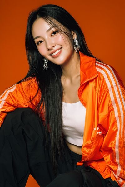 Orange Studio Portrait Poster. poster