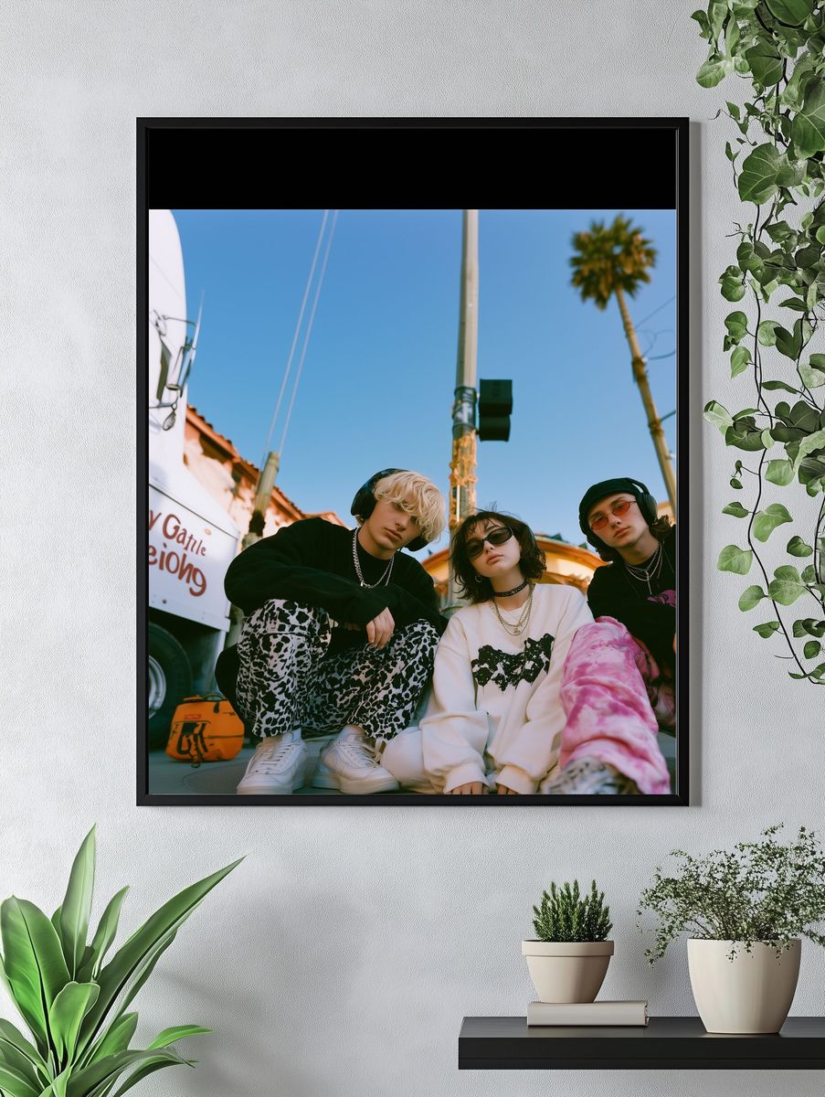 Streetwear Trio Photography Poster. — room view 4