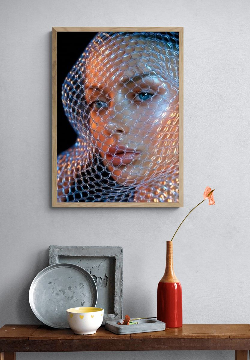 Futuristic Portrait Photography Poster. — room view 3
