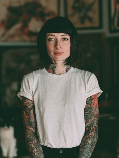Tattooed Portrait Photography Poster.