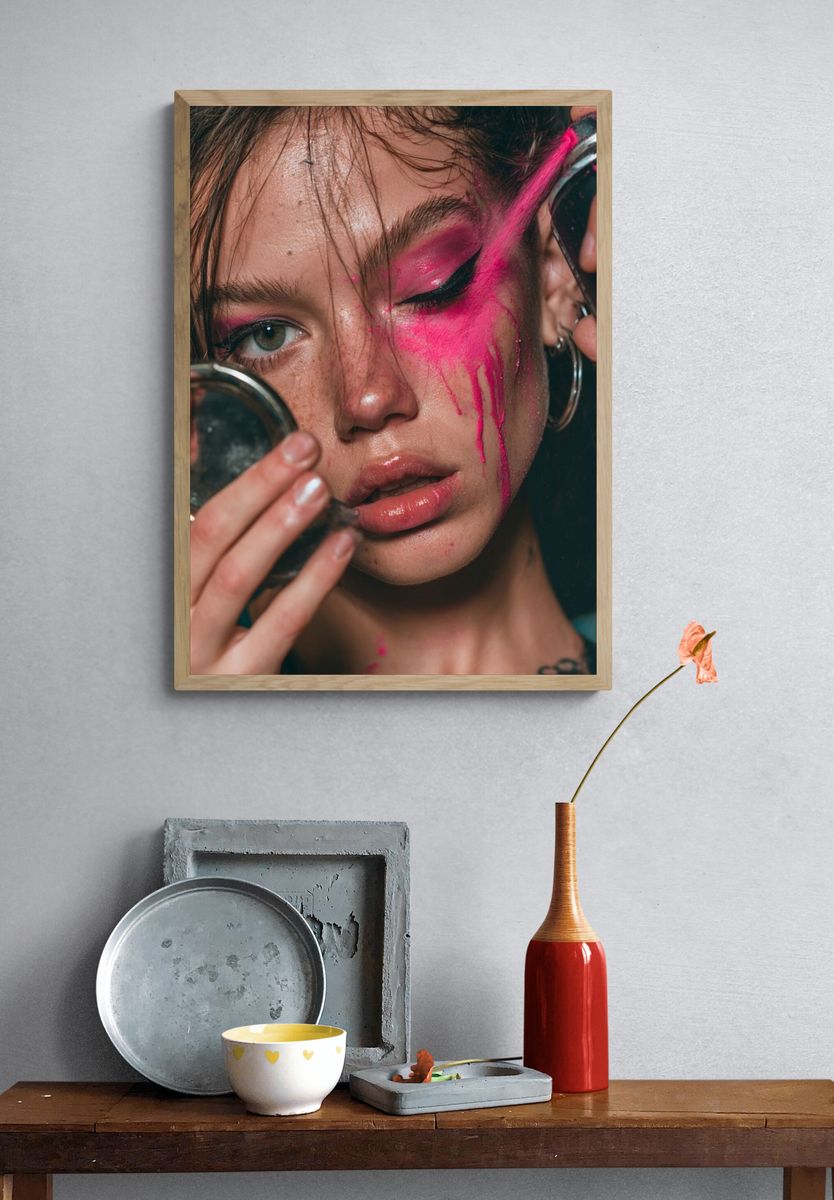 Strawberry Beauty Still Life Poster. — room view 3