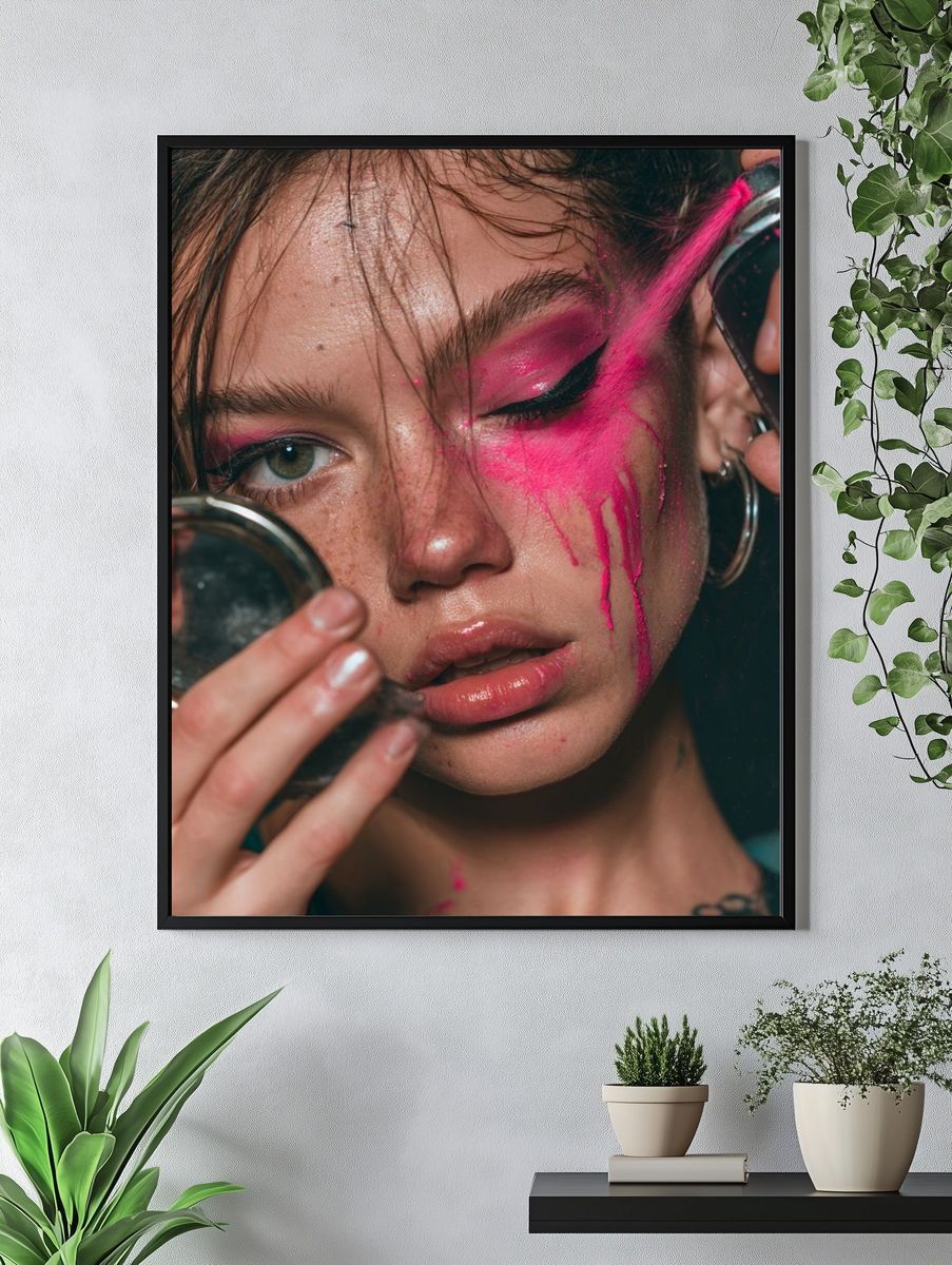 Strawberry Beauty Still Life Poster. — room view 4