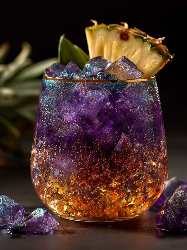Tropical Crystal Cocktail Photography Poster. poster detail