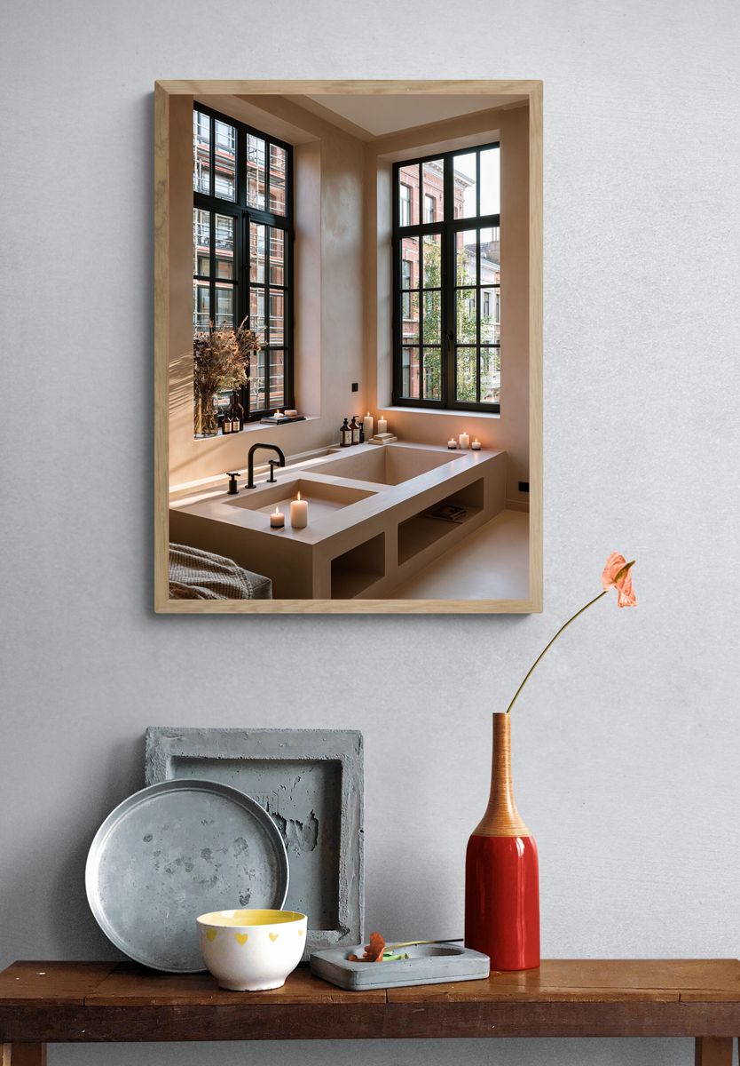 Spa Bathroom Interior Photography Poster. — room view 3