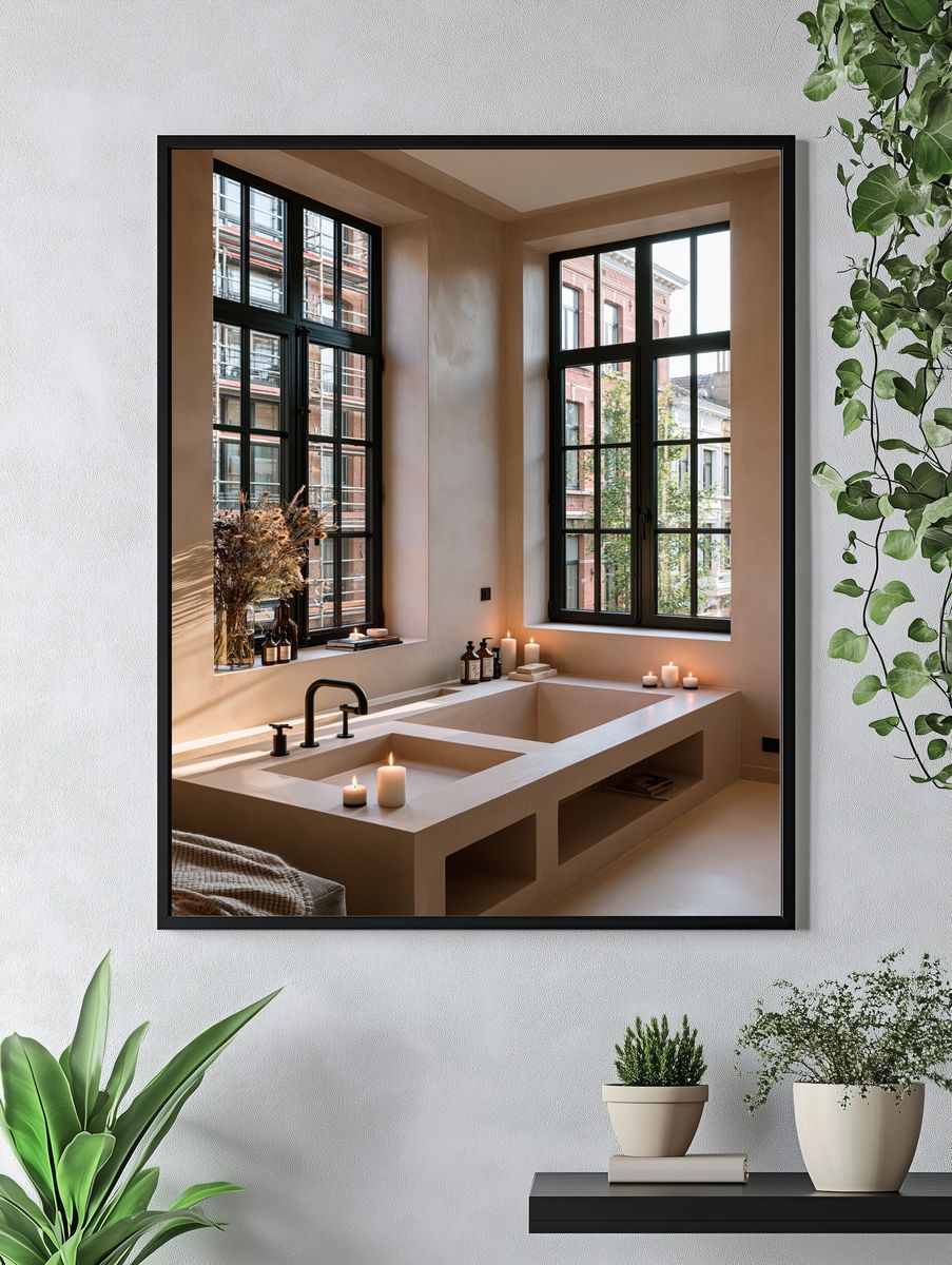 Spa Bathroom Interior Photography Poster. — room view 4