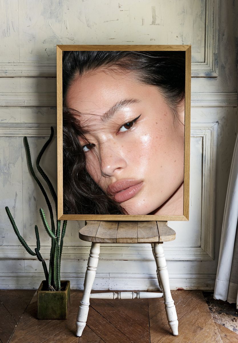 Glossy Beauty Portrait Poster. room preview
