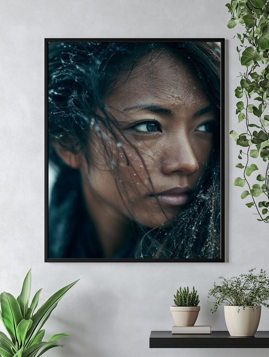 Moody Portrait Photography Poster. — room view 4