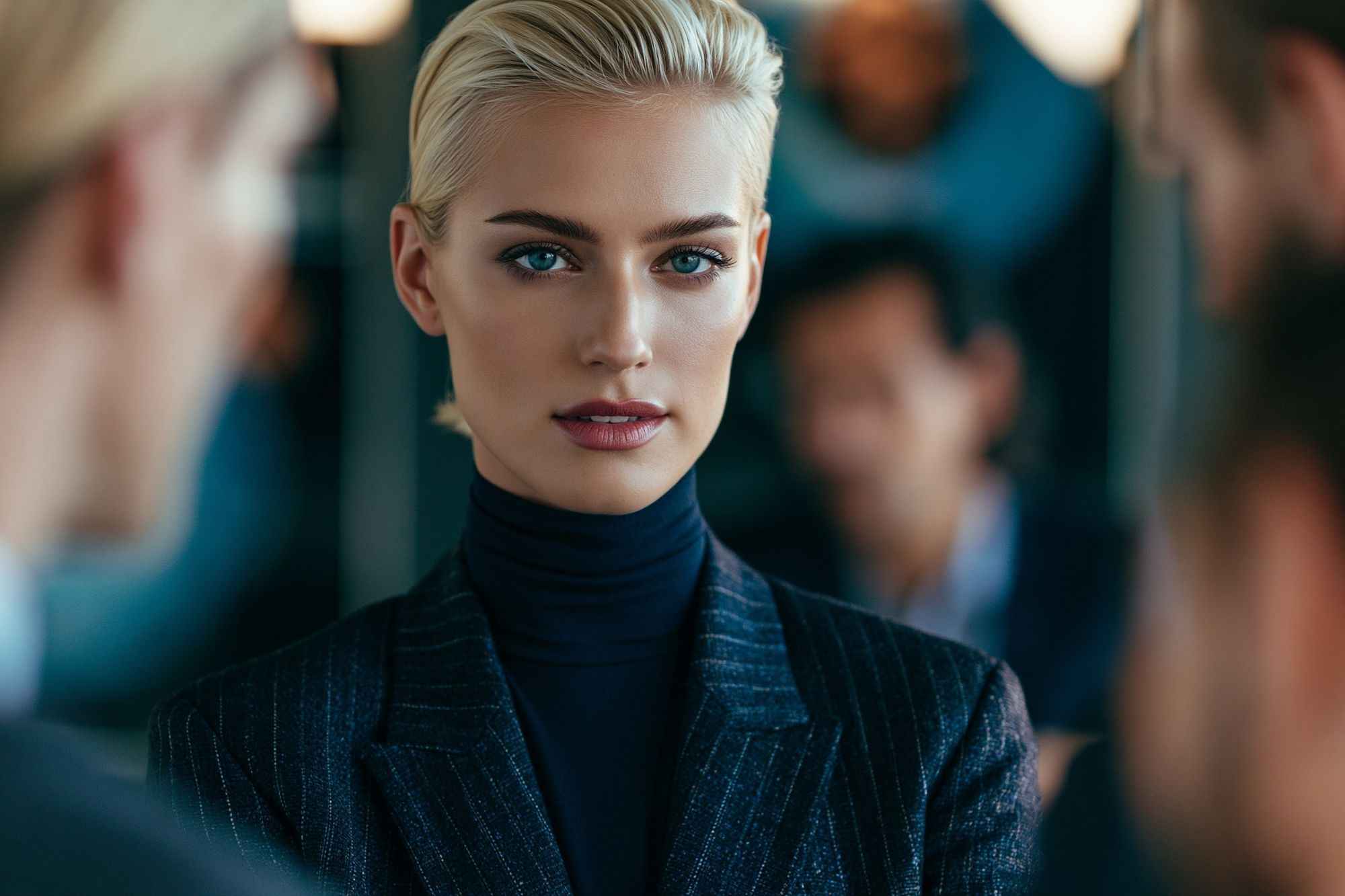 Blonde Portrait Photography Poster. poster detail