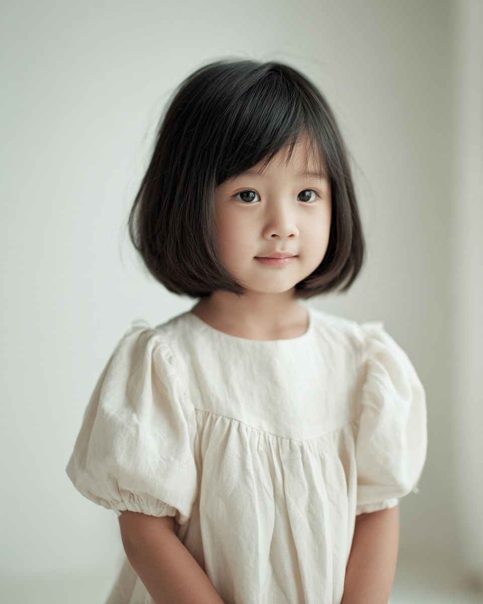 Soft Portrait of a Little Girl Print. poster — photography art