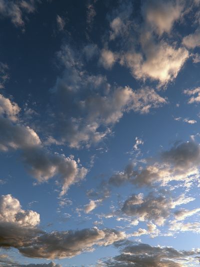Cloudy Blue Sky Photography Poster. poster