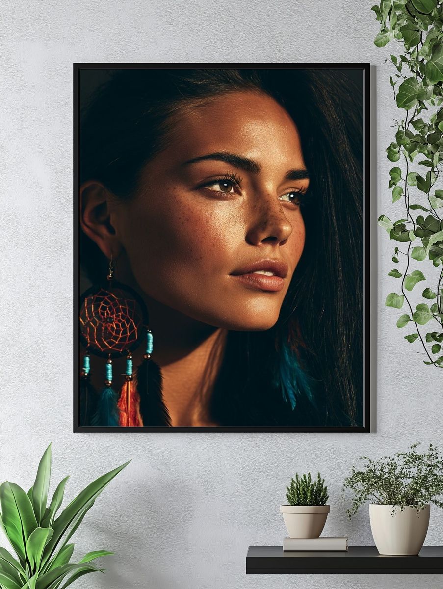 Dreamcatcher Portrait Photography Poster. — room view 4