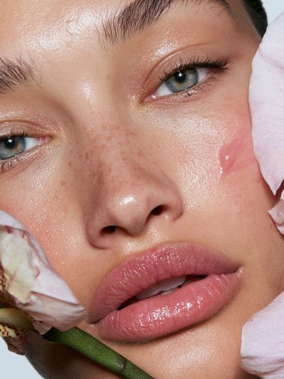 Floral Beauty Portrait Poster.