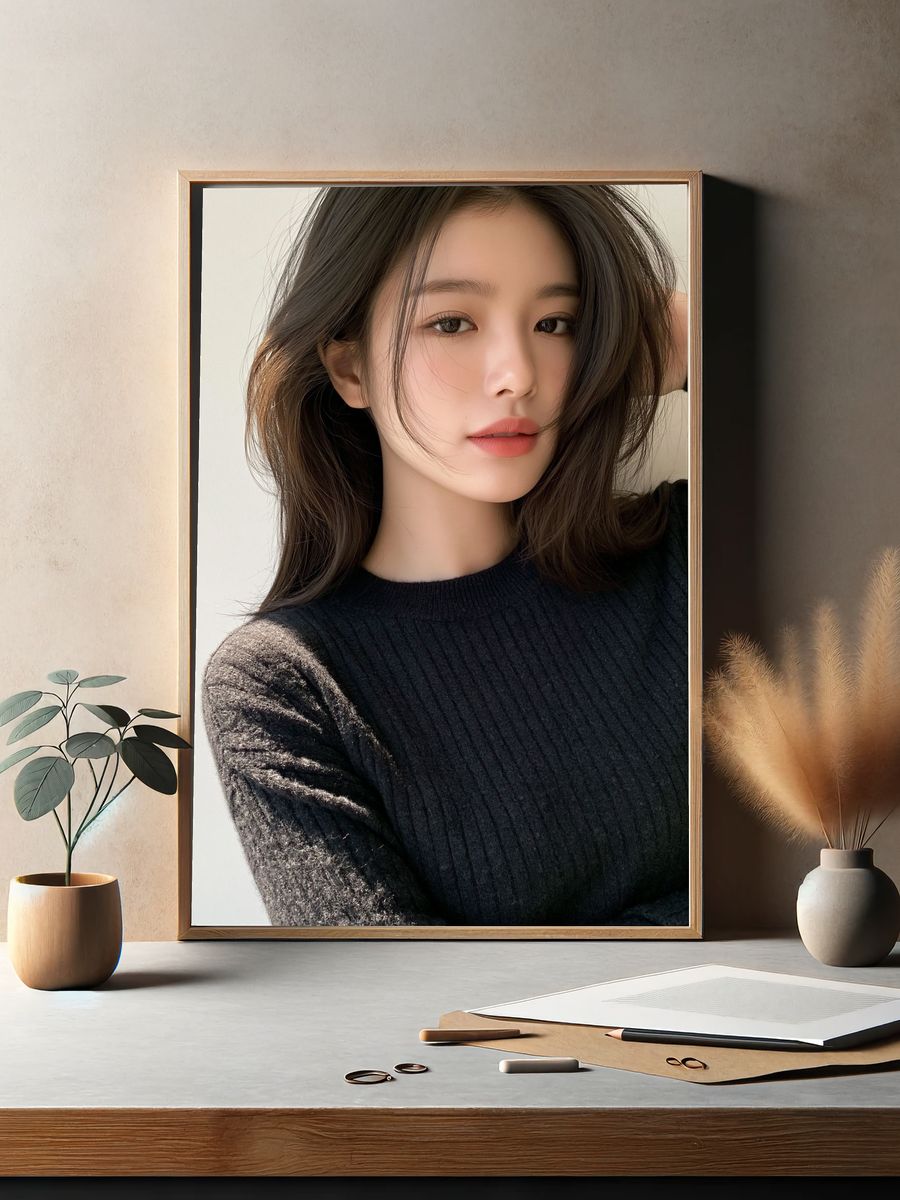 Elegant Portrait Photography Poster. — room view 2