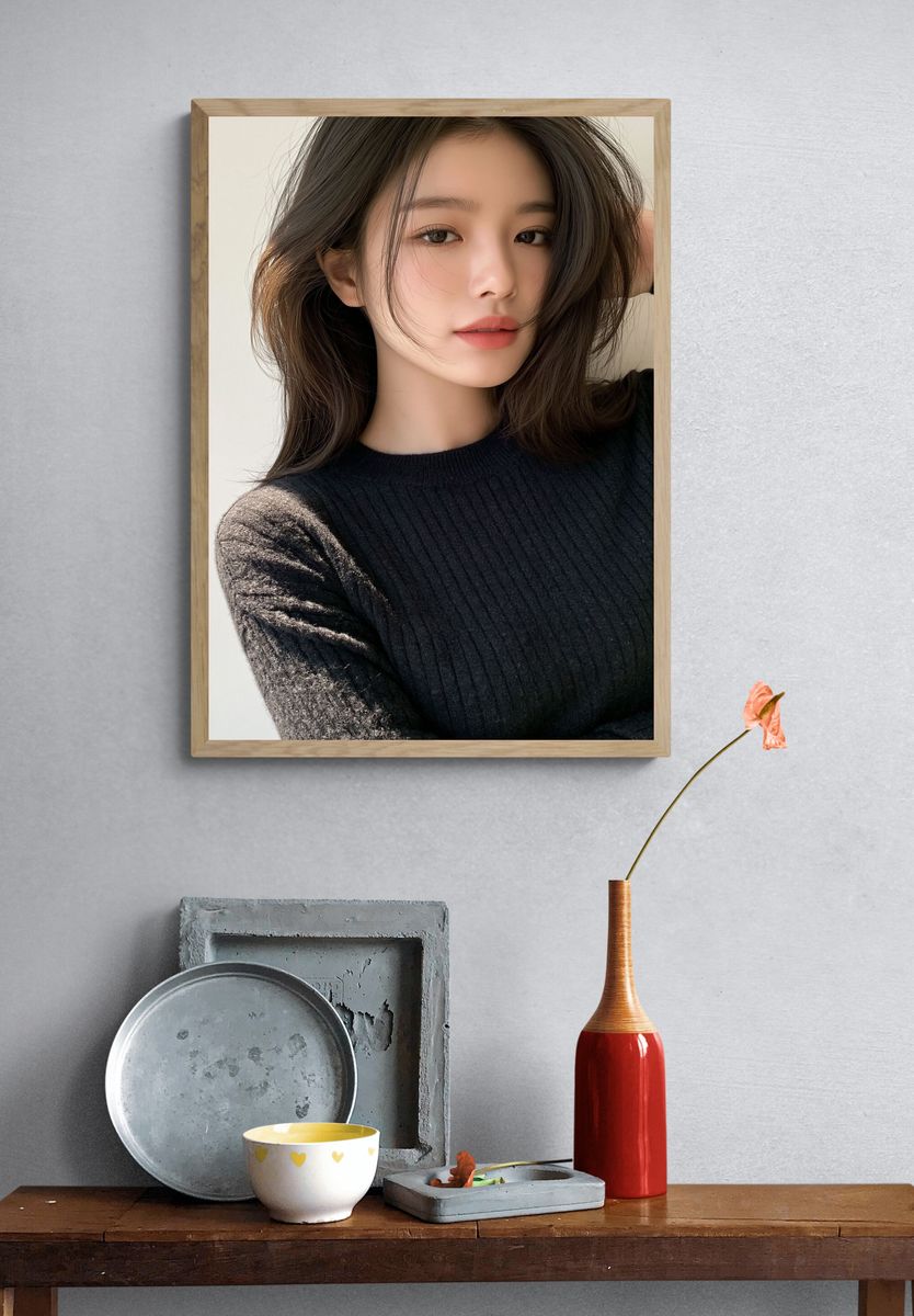 Elegant Portrait Photography Poster. — room view 3