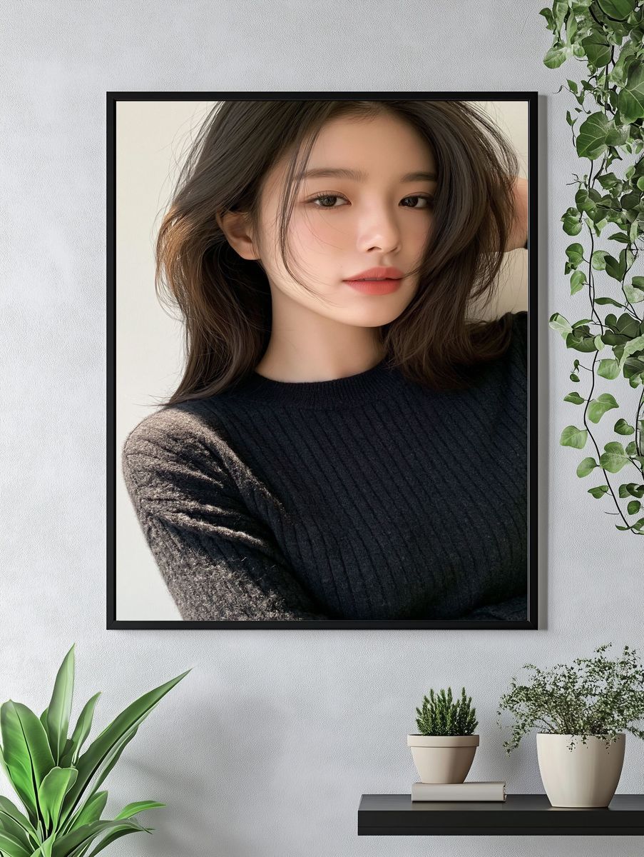 Elegant Portrait Photography Poster. — room view 4