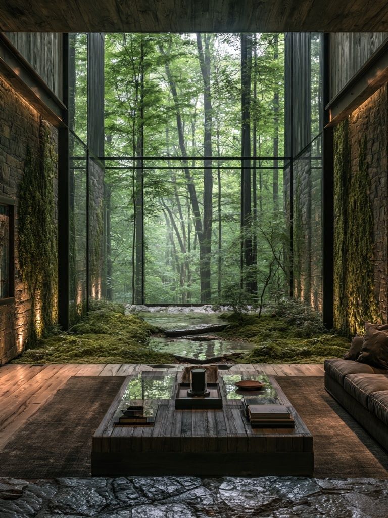 Forest View Interior Photography Poster. poster detail