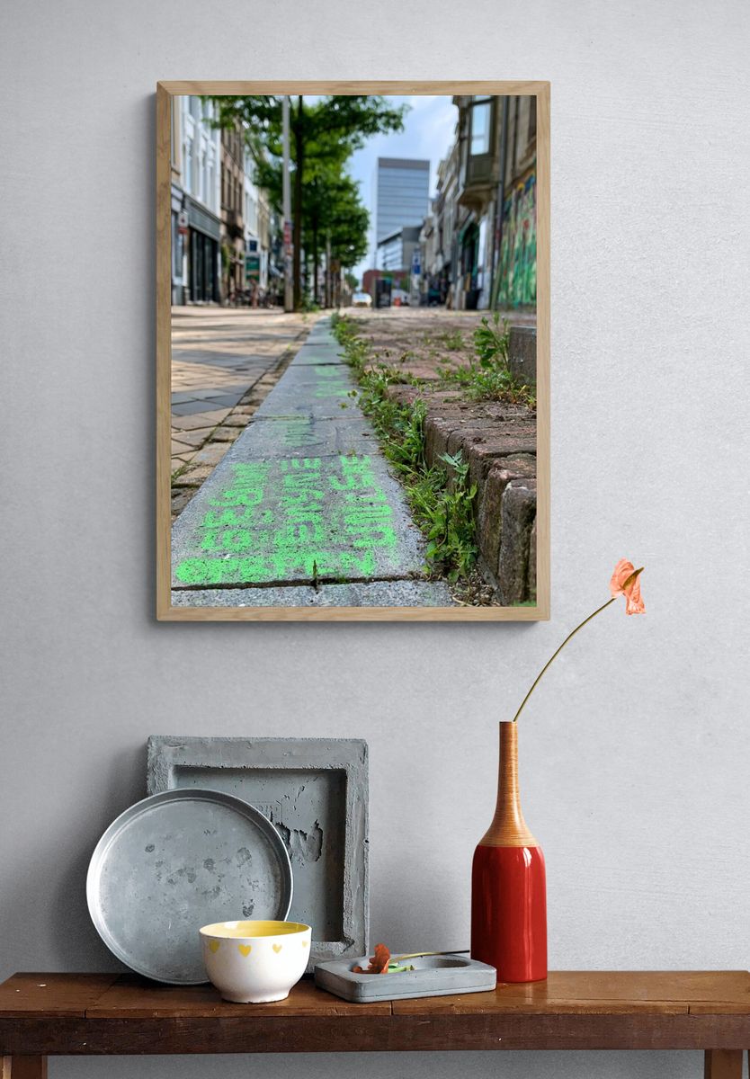 Urban Street Perspective Photography Poster. — room view 3