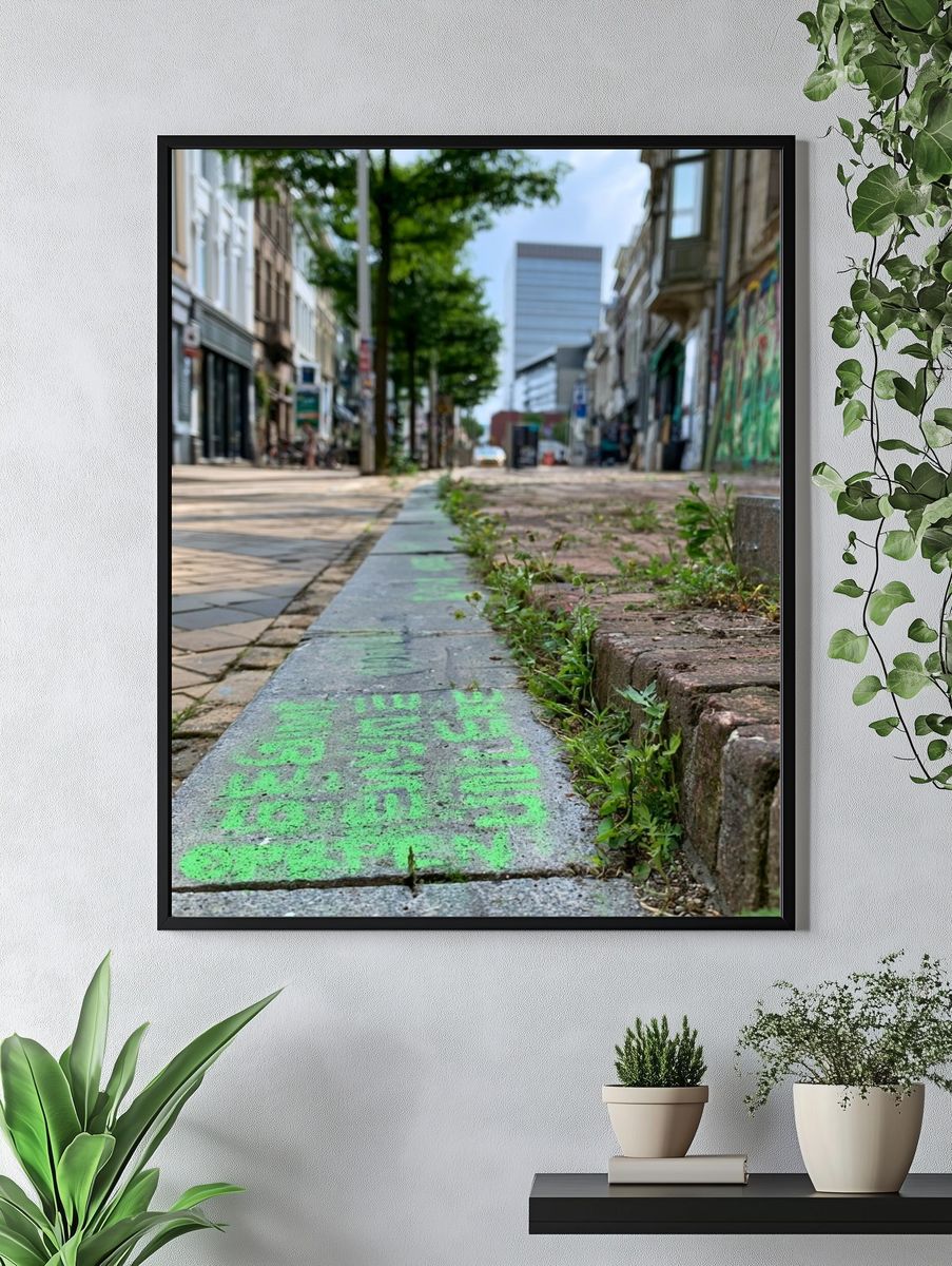 Urban Street Perspective Photography Poster. — room view 4