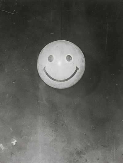 Smiley Ball Street Photo Print.