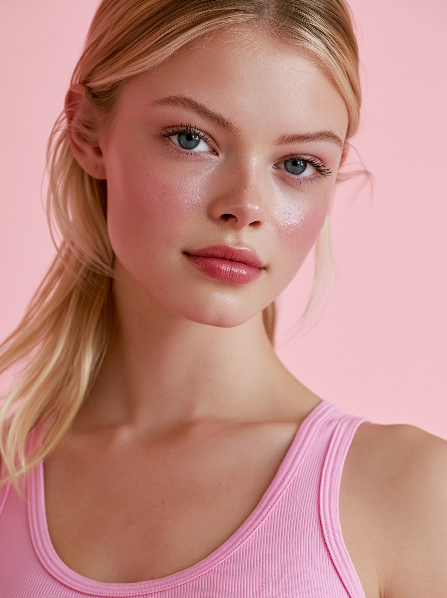 Pink Portrait Photography Poster. poster — photography art