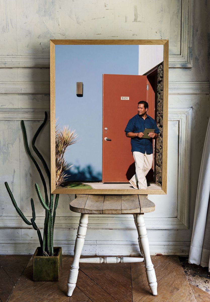 Modern Doorway Portrait Poster. room preview