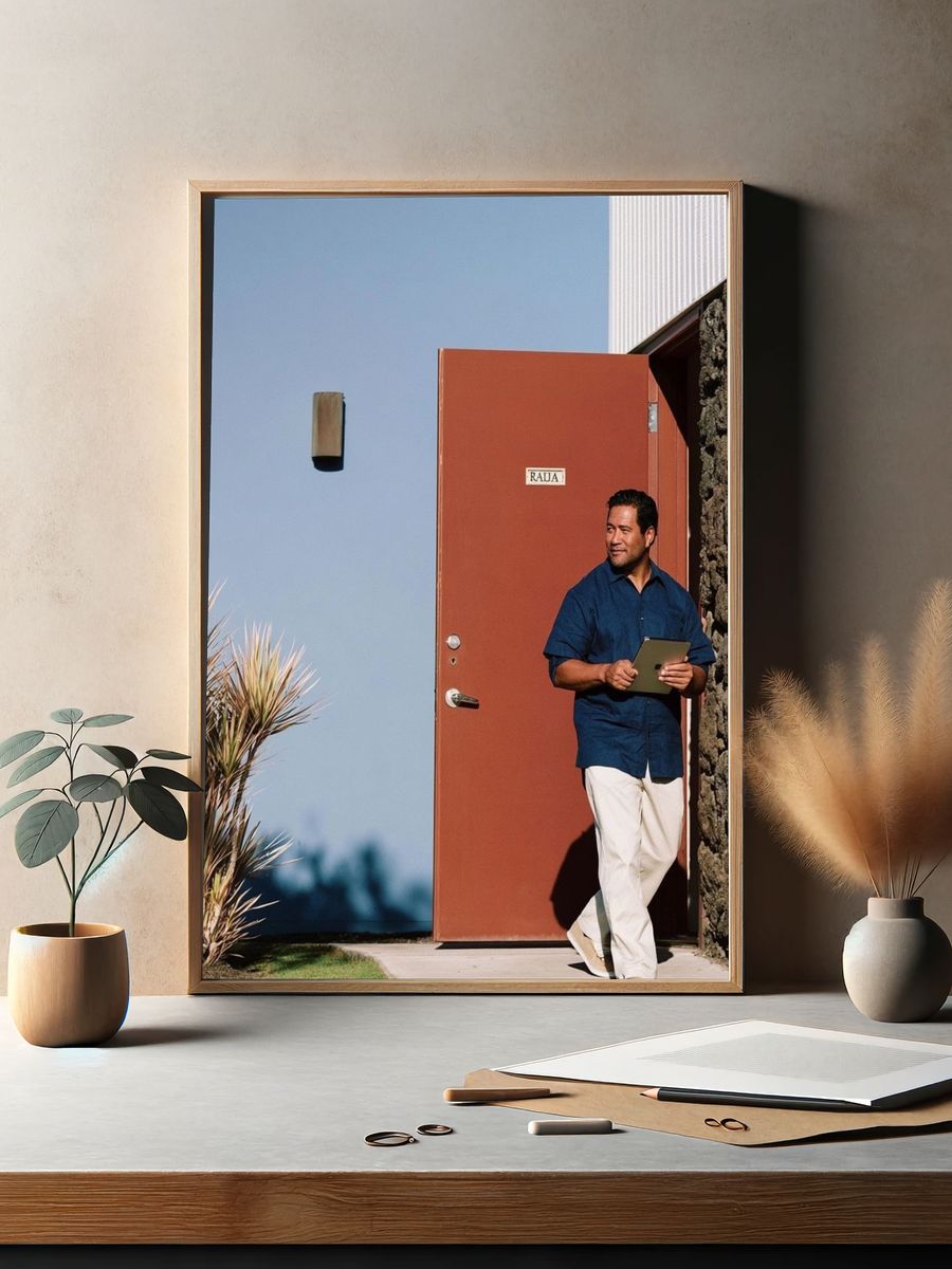 Modern Doorway Portrait Poster. — room view 2