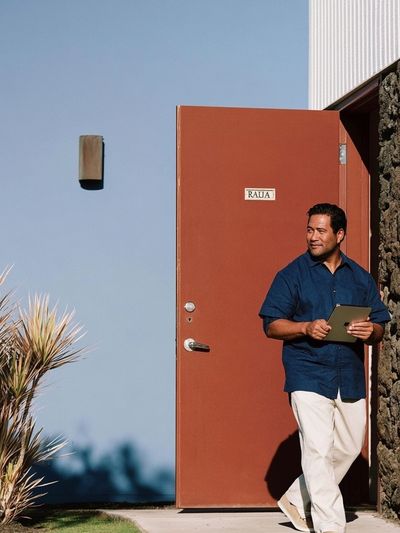 Modern Doorway Portrait Poster. poster