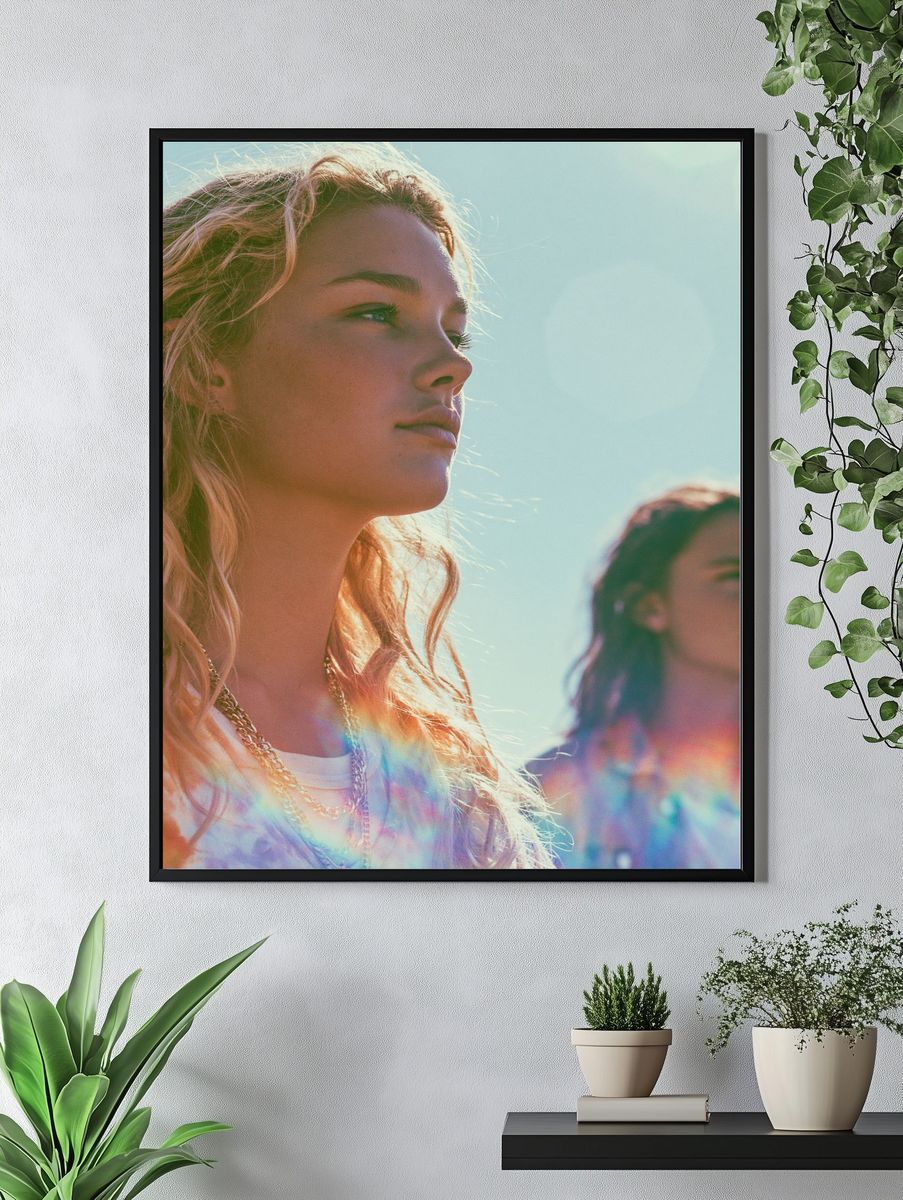 Sunlit Portrait Photography Poster. — room view 4