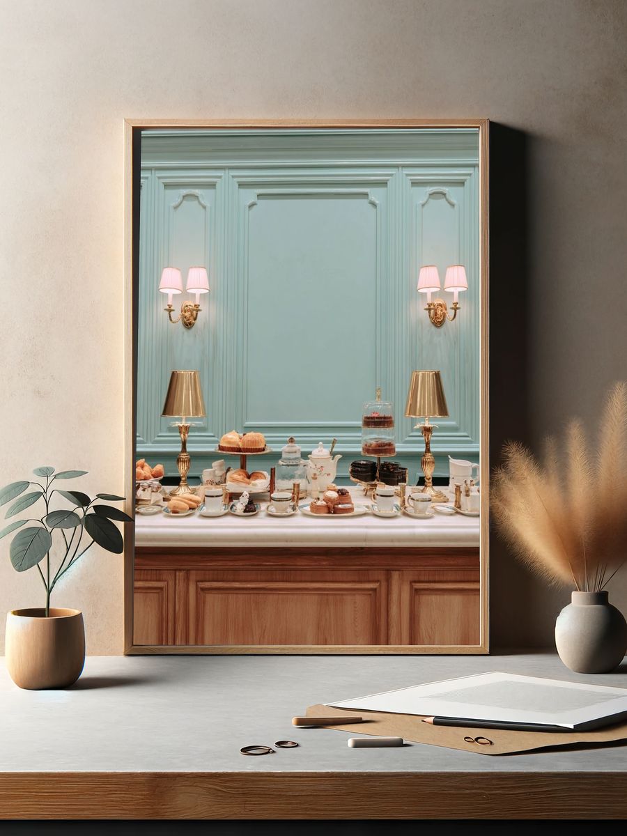 Elegant Tea Buffet Photography Poster. — room view 2