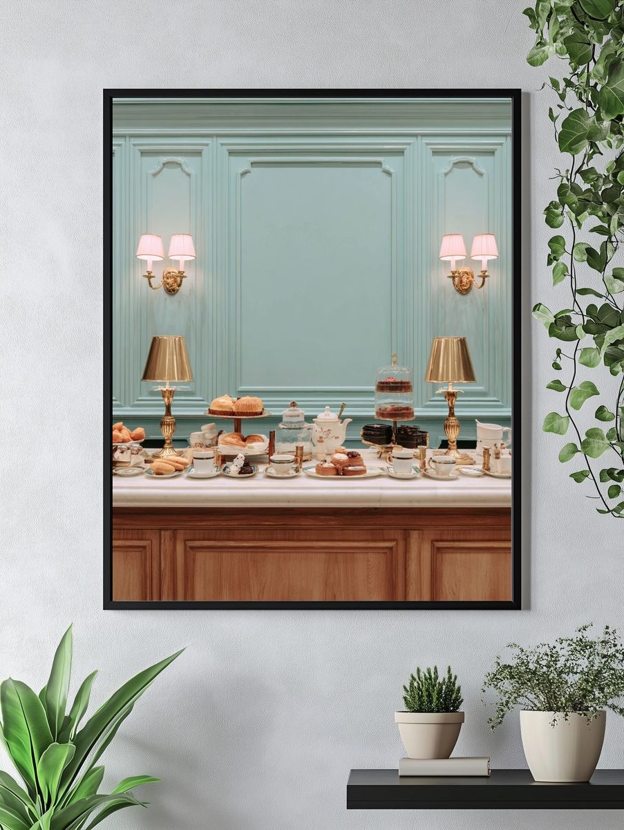 Elegant Tea Buffet Photography Poster. — room view 4
