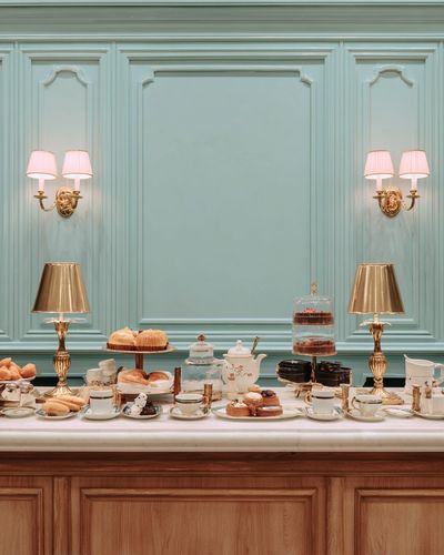 Elegant Tea Buffet Photography Poster.