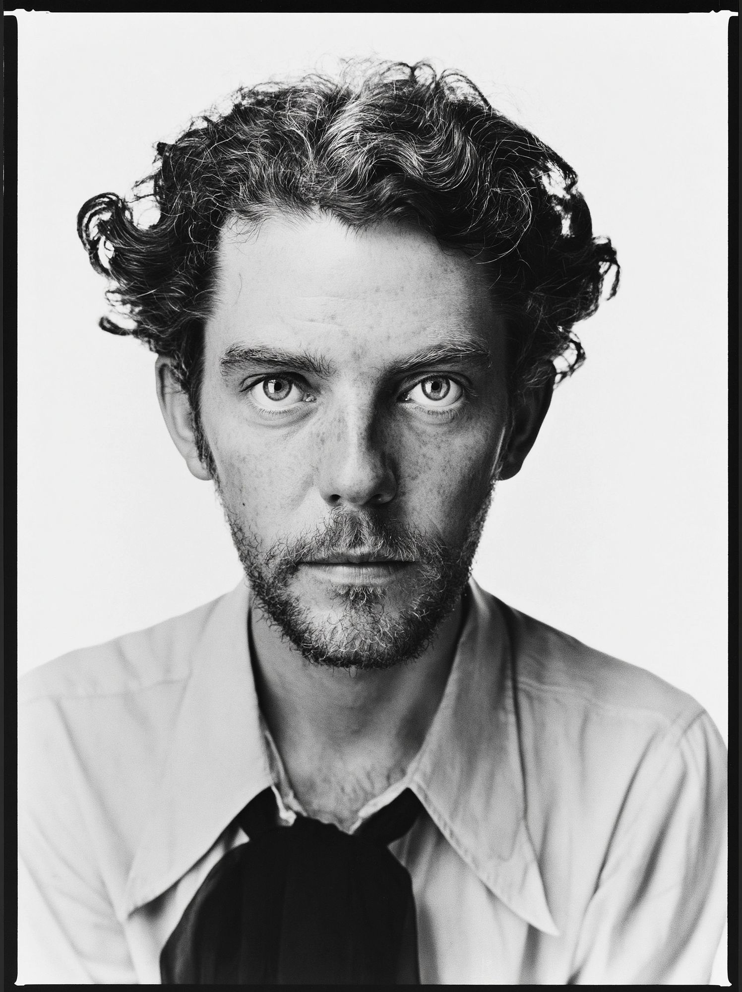 Intense Black and White Portrait Poster. poster — photography art