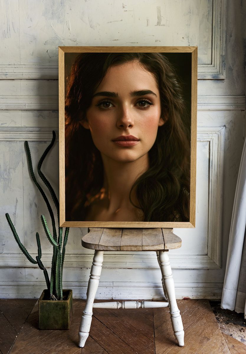 Moody Portrait Photography Poster. — room view 1